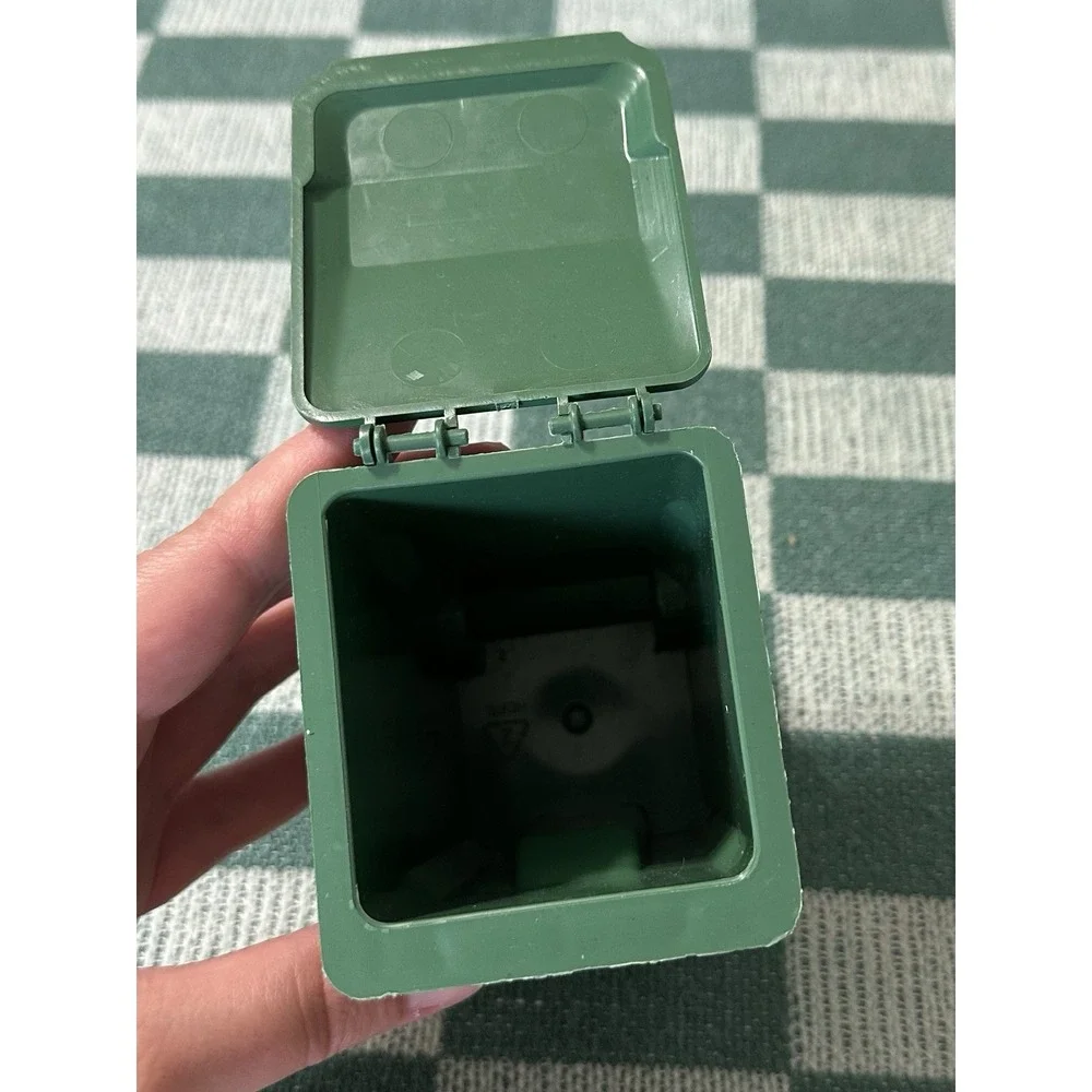 WM Waste Management Mini Trash Can DUMPSTER Desk Pen Holder 5